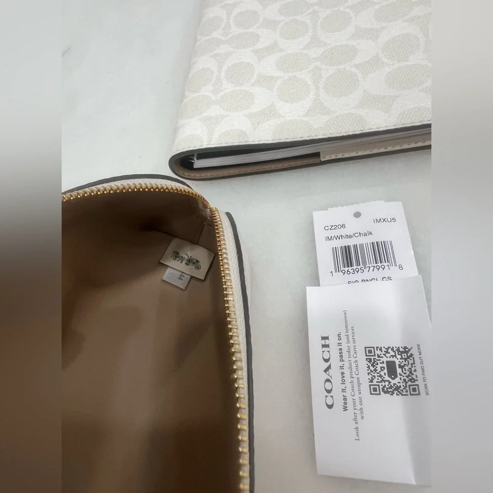 Coach Notebook & Pencil case in Chalk / White - Picture 3 of 15
